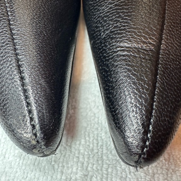 GUCCI women’s tall black knee high leather boots zipper pointed toe style SZ 10 - Picture 8 of 16